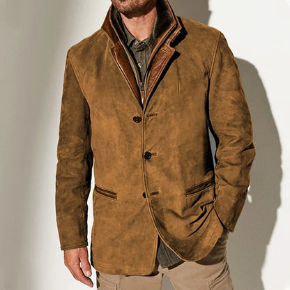 Vintage leren jas heren Mischa in bruin