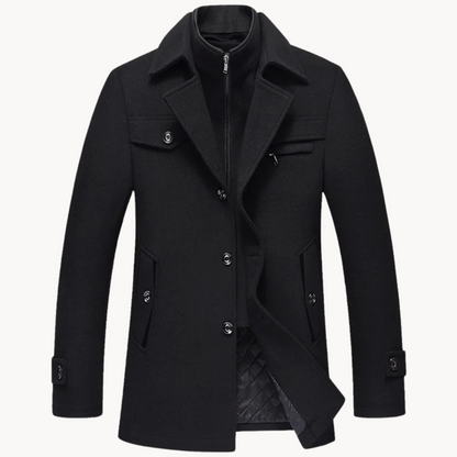 Elegante wollen jas voor heren met tijdloze warmte en ultiem comfort | Ezra