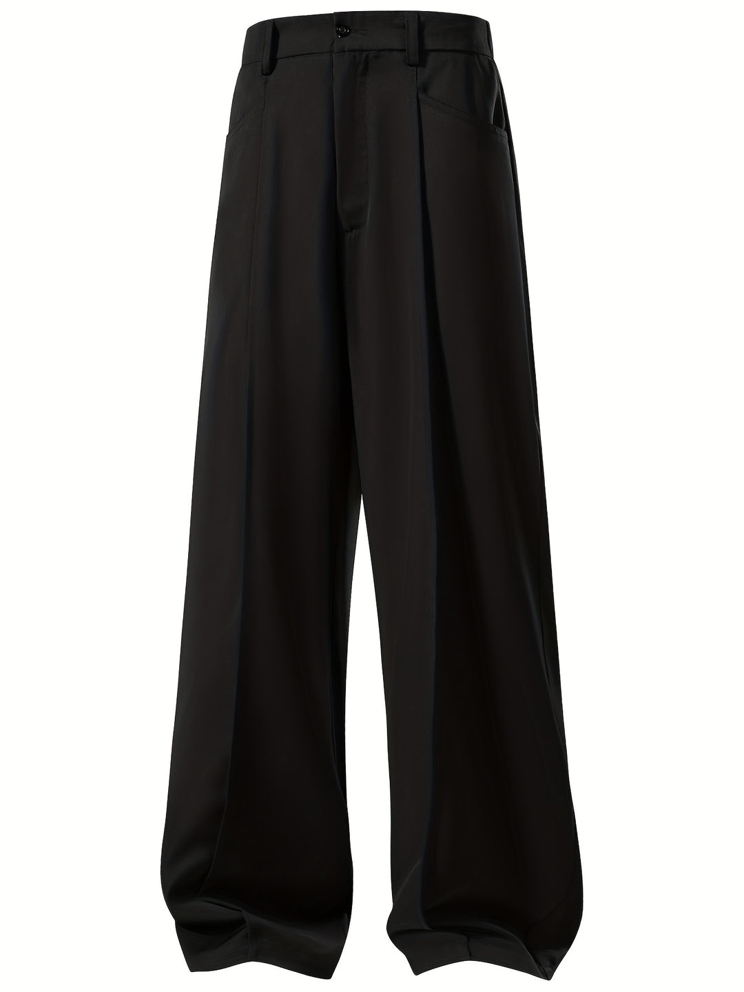 Heren Wijde Broek | Casual Loose Fit | Geplooid & Stijlvol | Perfect voor Werk & Kantoor