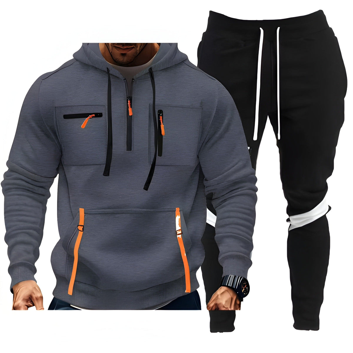 Heren Trainingspak | Sportieve Hoodie & Joggingbroek | Comfortabel & Functioneel Kleding
