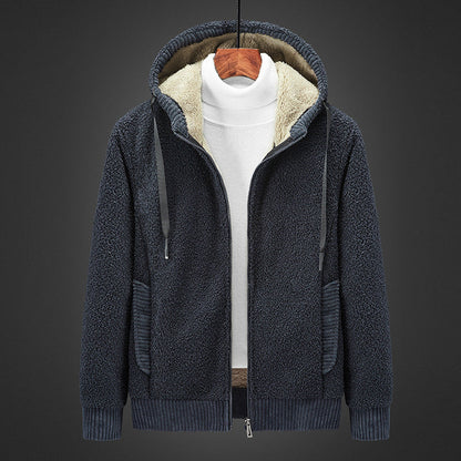 Gezellige gevoerde Zip-Up trui met capuchon voor ultieme warmte en tijdloze elegantie | Noah