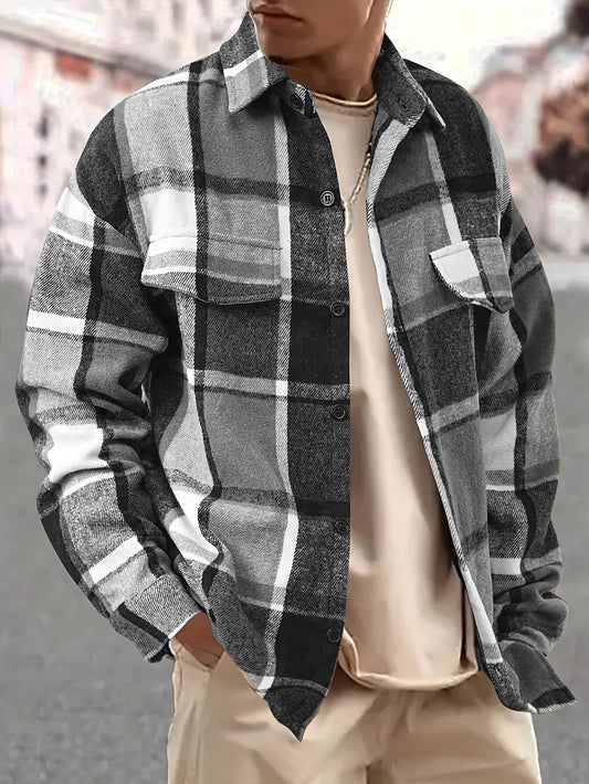Heren Overhemdjasje | Klassiek Geruit | Casual & Comfortabel | Lente & Herfst