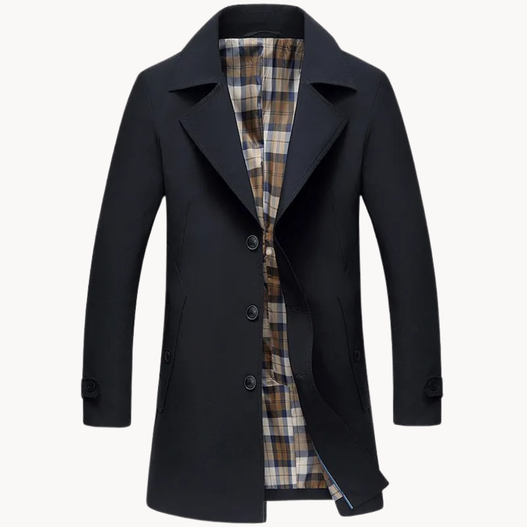Regenjas Heren | Tijdloze Trenchcoat | Elegant & Stijlvol | Winterjas Look