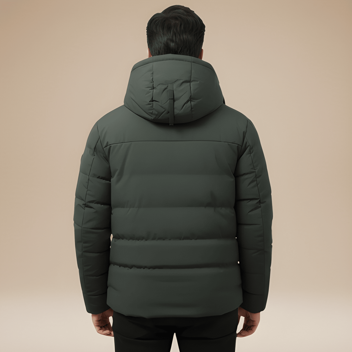 Winterjas Heren | Gevoerde Jas Met Capuchon | Winddicht & Warm