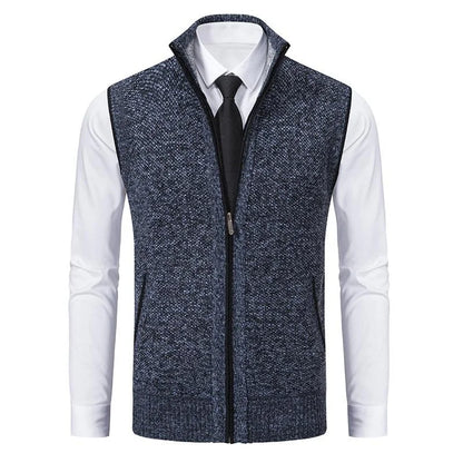 Truien Heren | Klassieke Gebreide Sweater met Rits | Zachte Stof