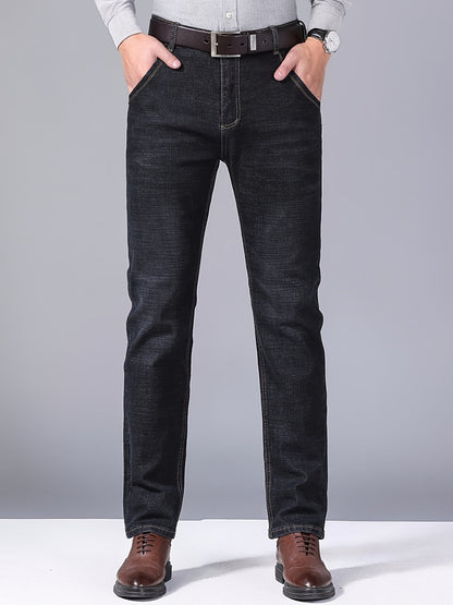 Heren Jeans | Wijde pijpen | Gewassen look & gemiddelde stretch