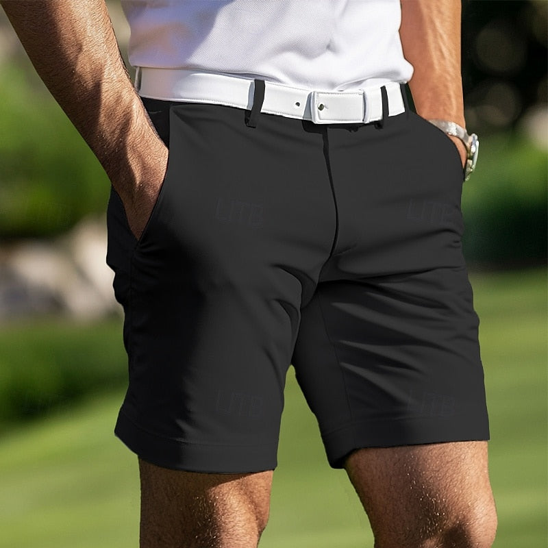 Katoenen heren shorts in zwart