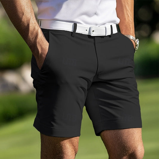 Katoenen heren shorts in zwart