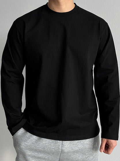 Heren T-shirt | Lange Mouwen & Ronde Hals | Stretch & Comfort | Lente Look