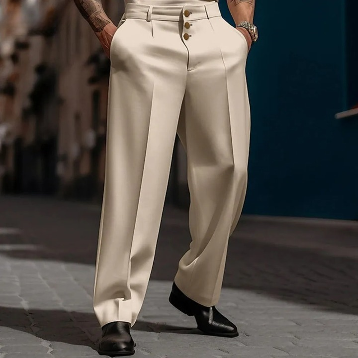 Broeken Heren | Zakelijke Straight Fit | Losse & Comfortabele Stijl