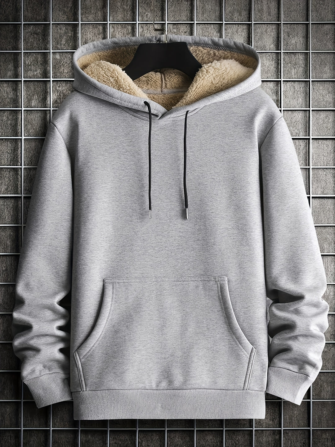 Heren Hoodie | Gebreid met Nepbont | Warm & Gezellig | Herfst/Winter