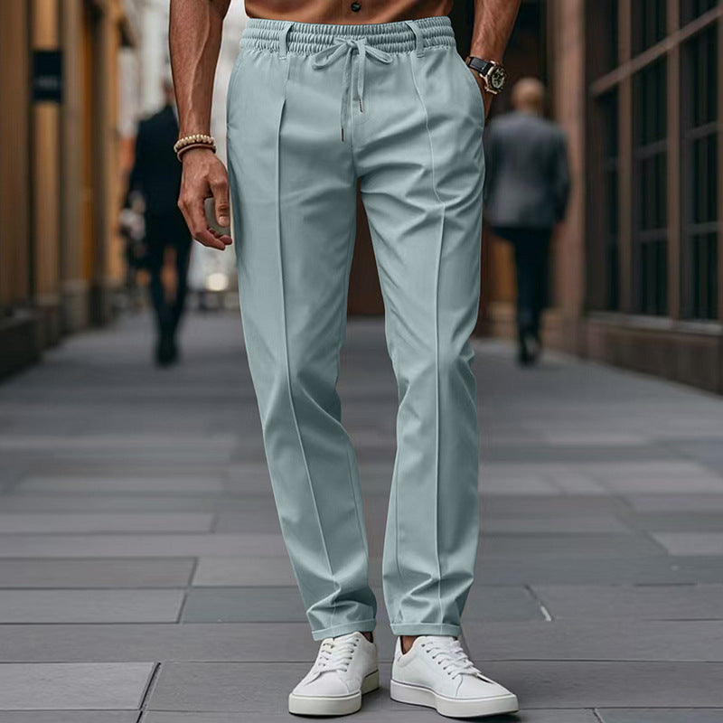 Elegante nette broek heren in blauw
