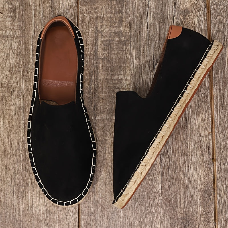 Heren Loafers | Ademend & Handgemaakt | Linnen Zool & Canvas | Casual Slip-On