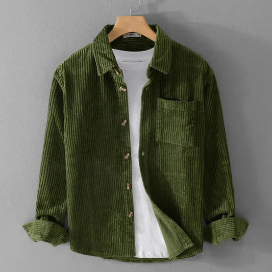 Heren Corduroy Overhemd | Retro & Trendy | Dik & Comfortabel
