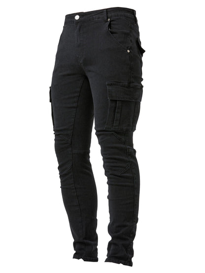 Heren Cargo Jeans | Slank Pasvorm | Meerdere Zakken & Trendy Stijl | Casual Elegantie