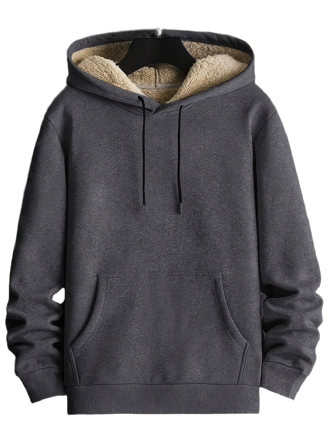 Heren Hoodie | Gebreid met Nepbont | Warm & Gezellig | Herfst/Winter