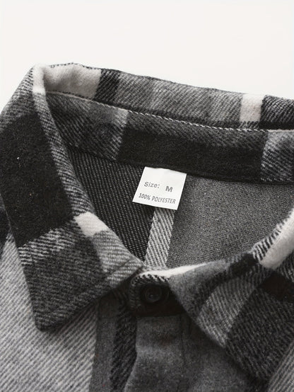 Heren Overhemdjasje | Klassiek Geruit | Casual & Comfortabel | Lente & Herfst
