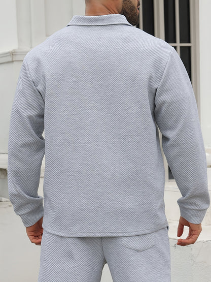 Heren Vrijetijdsjas | Casual & Modieus | Licht Elastisch & Geweven | Effen Kleur