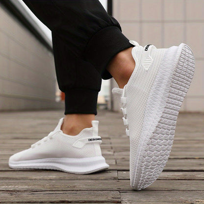 Heren Hardloopschoenen | Lage & Ademend | Casual Outdoor Sportschoenen | Met Vetersluiting
