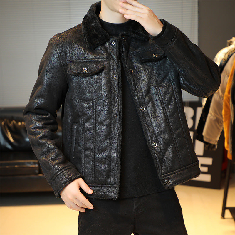 Premium leren winterjas voor heren met pure warmte en tijdloze stijl | Thomas