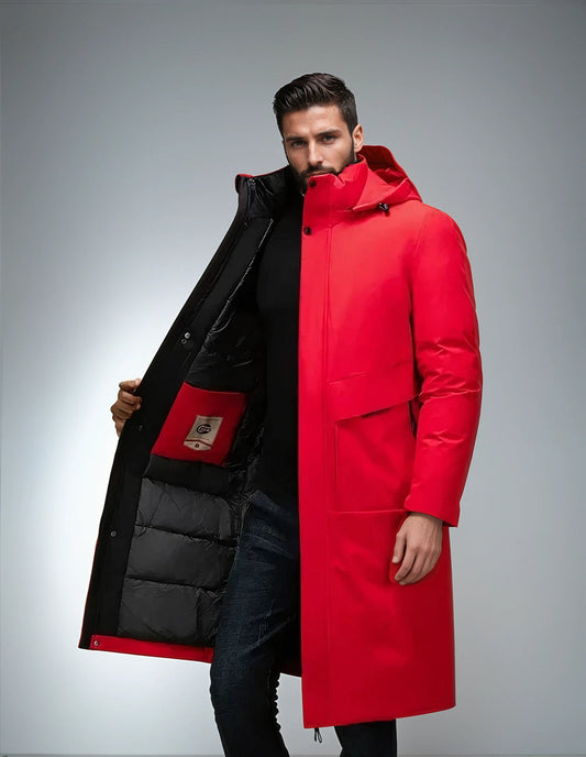Winterjas Heren | Stijlvolle Lange Parka Jas | Comfortabel & Warm