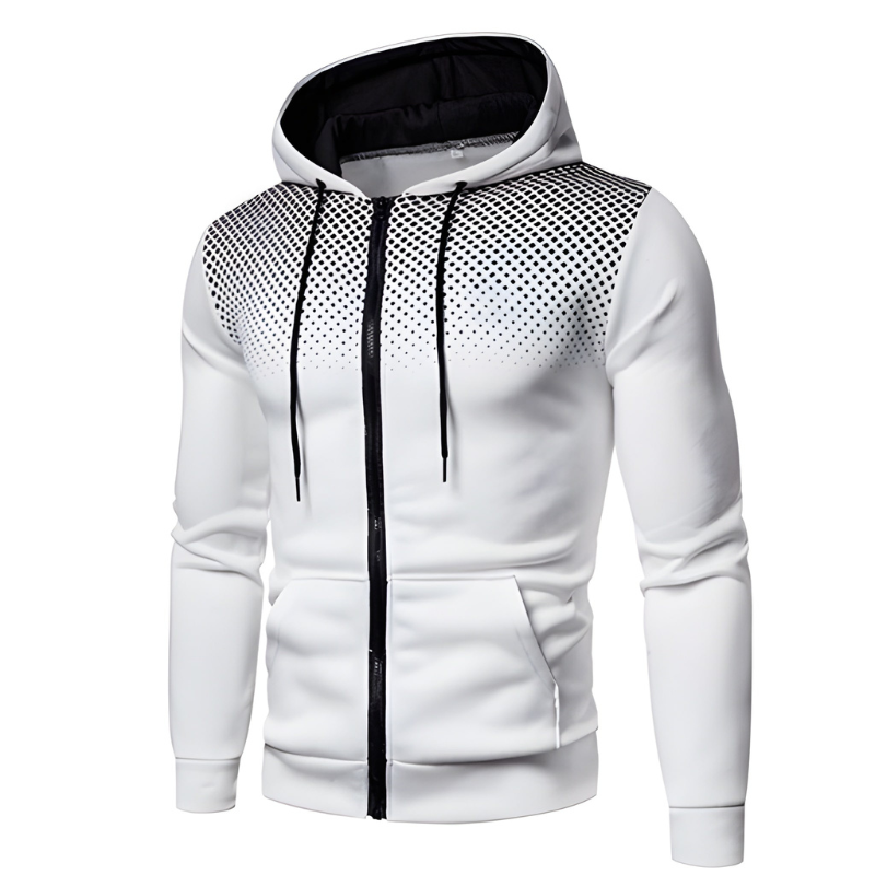 Winterjas Heren | Sportieve Hoodie met Rits | Ademend & Warm | Modern Design