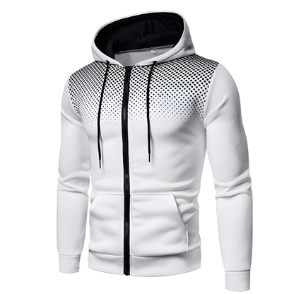 Winterjas Heren | Sportieve Hoodie met Rits | Ademend & Warm | Modern Design