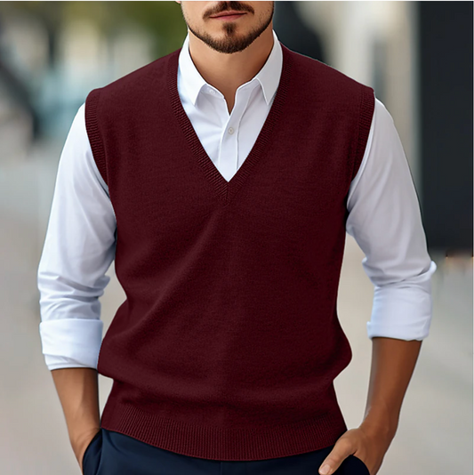 Truien Heren | Mouwloze met V-Hals | Casual Vest Look