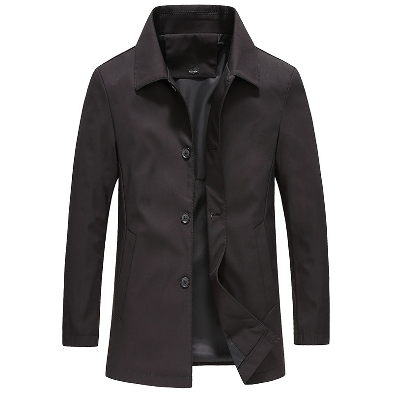 Winterjas Heren | Parka | Winddicht fleece en knoopdetail in effen kleur | Jason