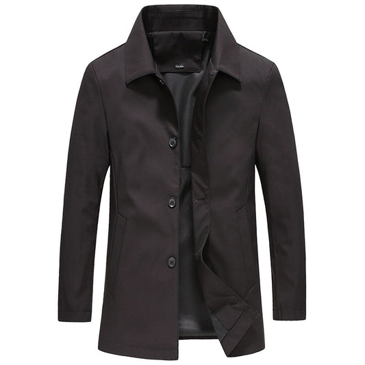 Winterjas Heren | Parka | Winddicht fleece en knoopdetail in effen kleur | Jason