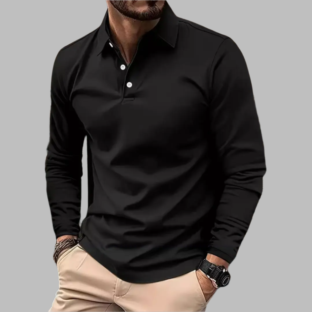 Moeiteloos Stijlvol Effen Poloshirt van Zachte Katoenmix voor Heren | Dirk