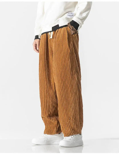 Relaxte Corduroy broek voor heren met zachte textuur en moderne stijl | Simon