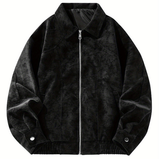 Winterjas Heren | Vintage Bomberjas | Met Ritssluiting & Raglanmouwen