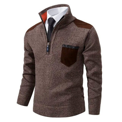 Heren Trui Half Zip | Fijngebreide Sweater | Tijdloos