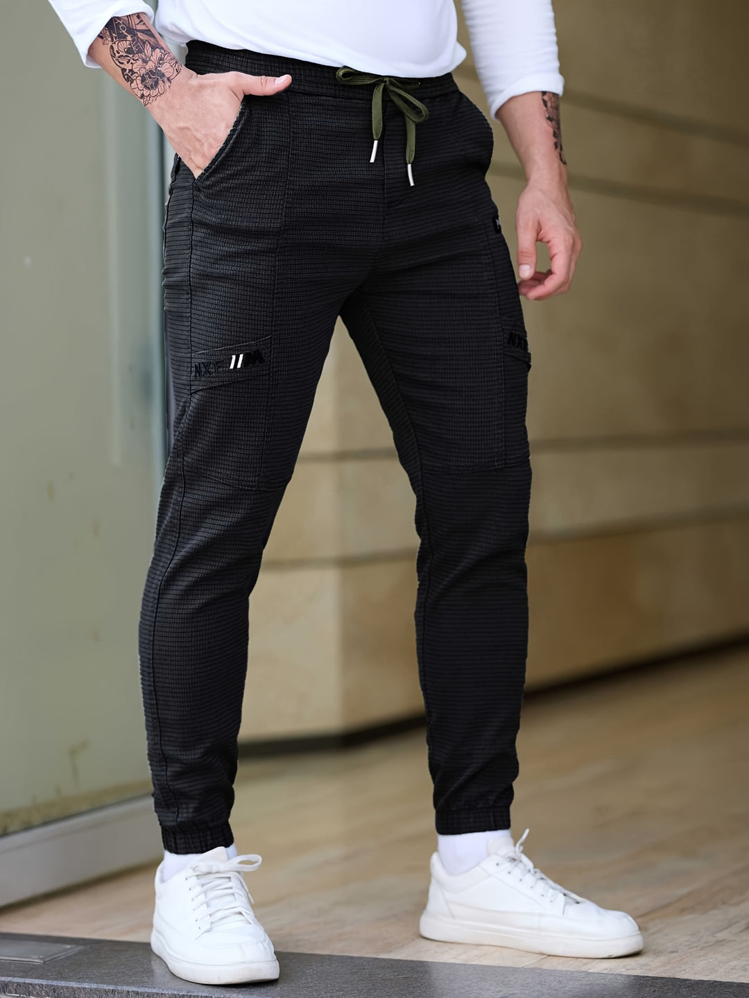 Heren Joggingbroek | Losse Harembroek | Katoenblend & Trekkoord | Casual & Comfortabel