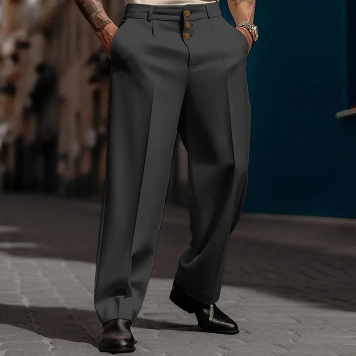 Broeken Heren | Zakelijke Straight Fit | Losse & Comfortabele Stijl