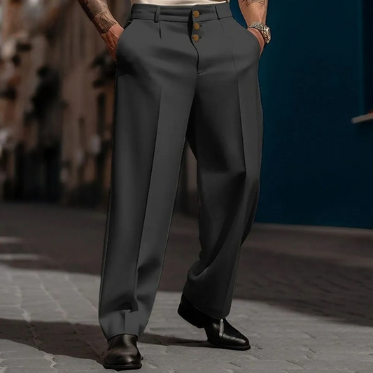 Broeken Heren | Zakelijke Straight Fit | Losse & Comfortabele Stijl