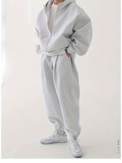Heren Oversized Hoodie & Sweatpants Set | Comfortabel & Casual | Herfst/Winter