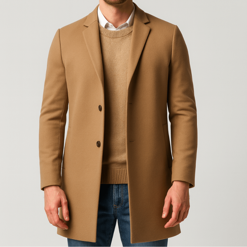 Winterjas Heren | Tailored Trenchcoat | Knopen Design