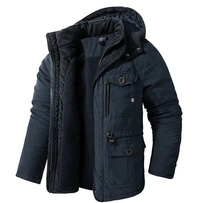 Winterjas Heren | Warme Jas met Capuchon | Halflang & Praktisch