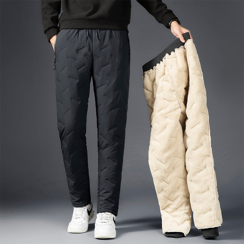 Dikke lamswollen winterjoggers voor heren voor warmte en comfort | Wesley