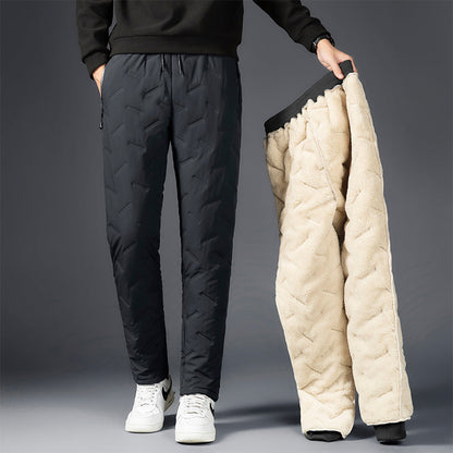 Dikke lamswollen winterjoggers voor heren voor warmte en comfort | Wesley
