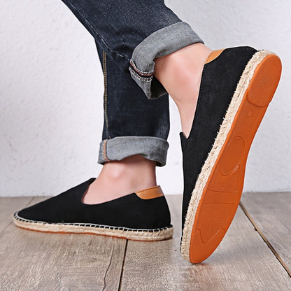 Heren Loafers | Ademend & Handgemaakt | Linnen Zool & Canvas | Casual Slip-On