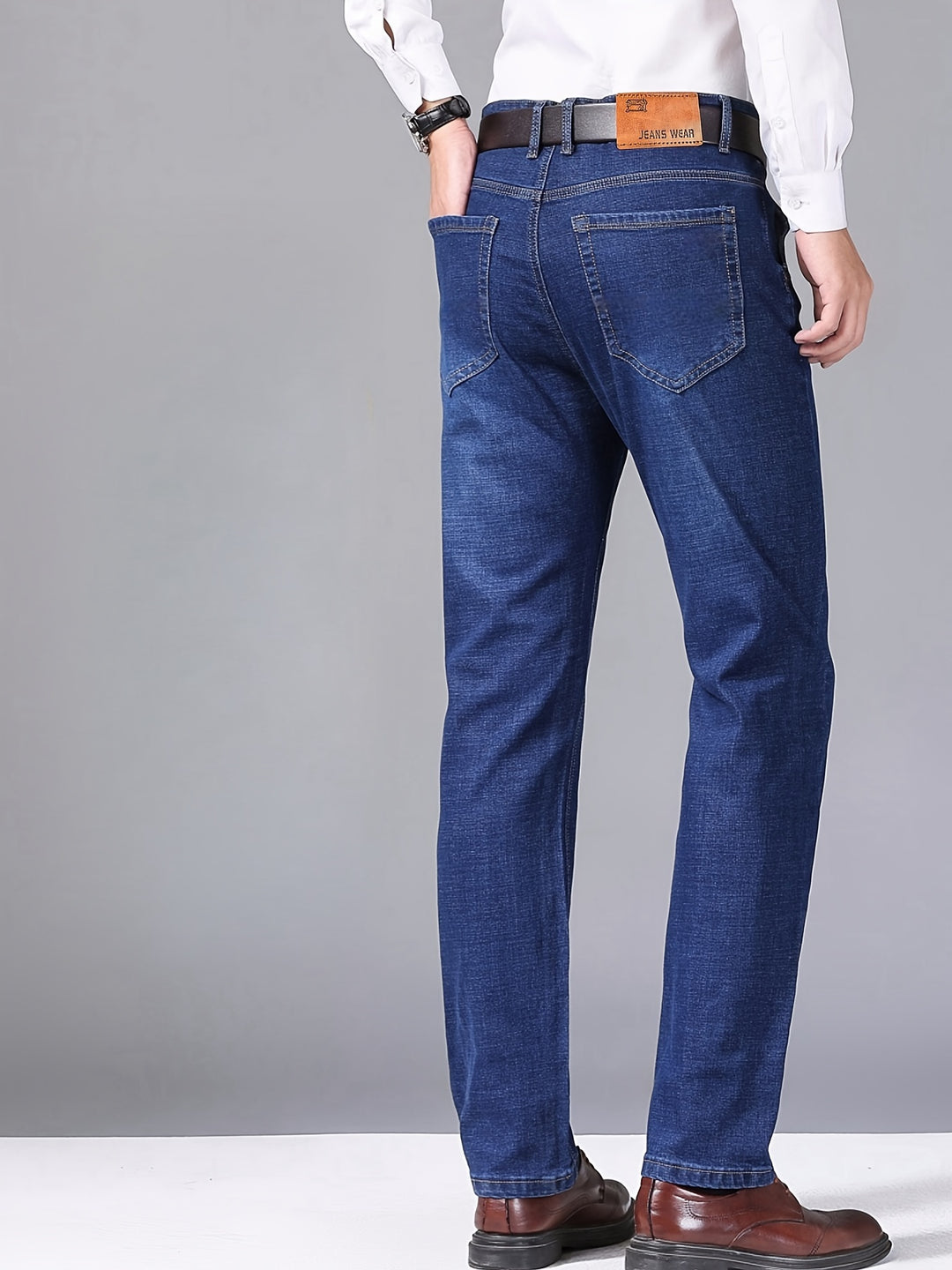 Heren Jeans | Wijde pijpen | Gewassen look & gemiddelde stretch