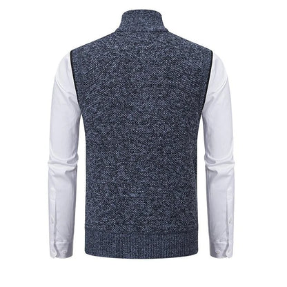 Truien Heren | Klassieke Gebreide Sweater met Rits | Zachte Stof