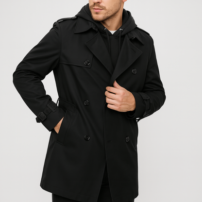 Jassen Heren | Double Breasted Trenchcoat | Stijlvolle Herfstjas