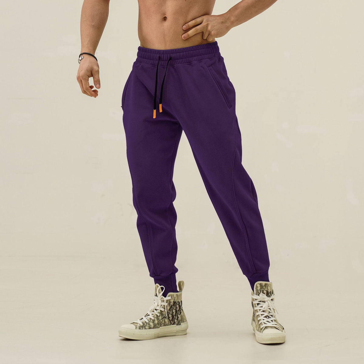 Heren Joggerbroek  | Losse Pasvorm & Zakken | Medium Stretch