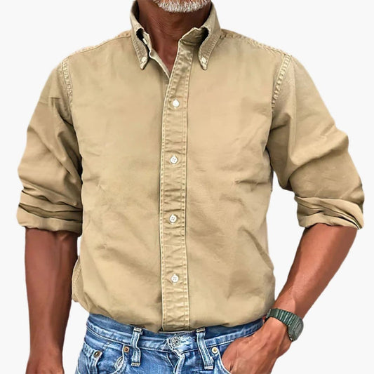 Heren Overhemd | Button Down | Lange Mouwen | Klassieke Kraag