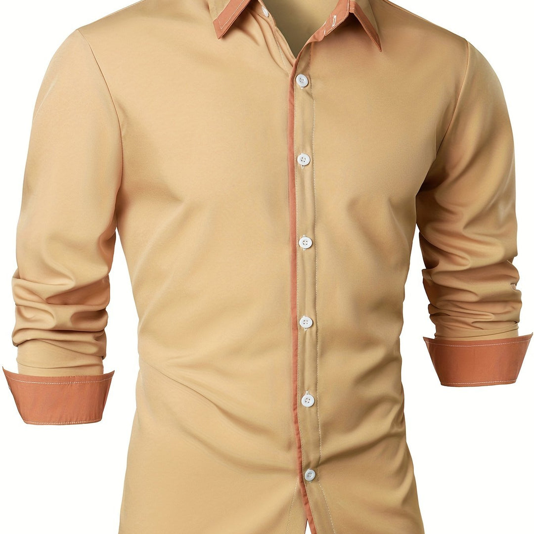 Casual heren overhemd lange mouwen