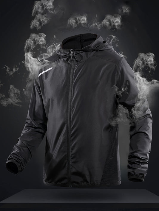 Heren Windjack | Lichtgewicht & Ademend | Reflecterend & Winddicht | Geweven Polyester